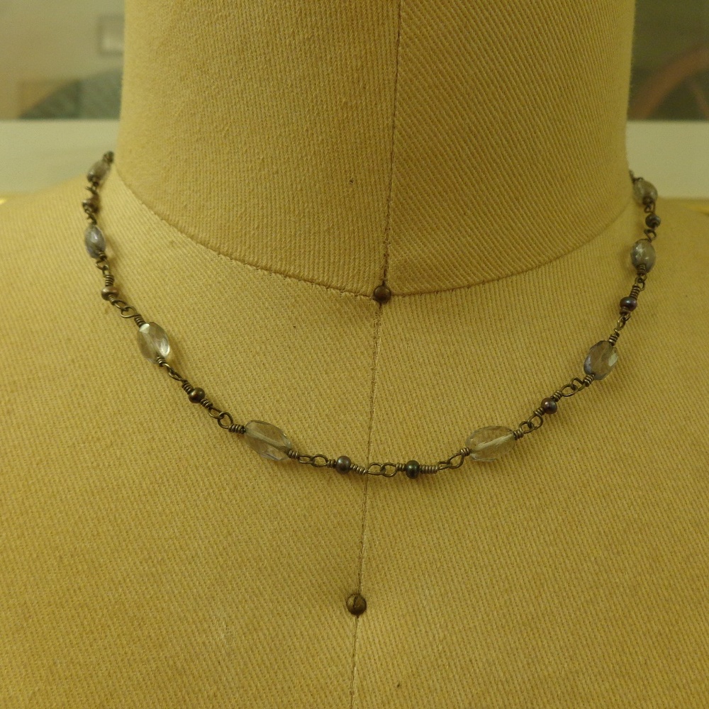 Vintage 90's Beaded Chain Necklace